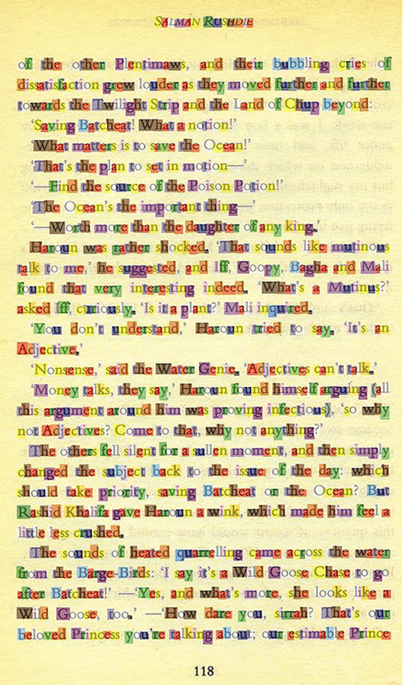 Click the image for a view of: Page 118 overlay, demonstrating the colour/letter relationship